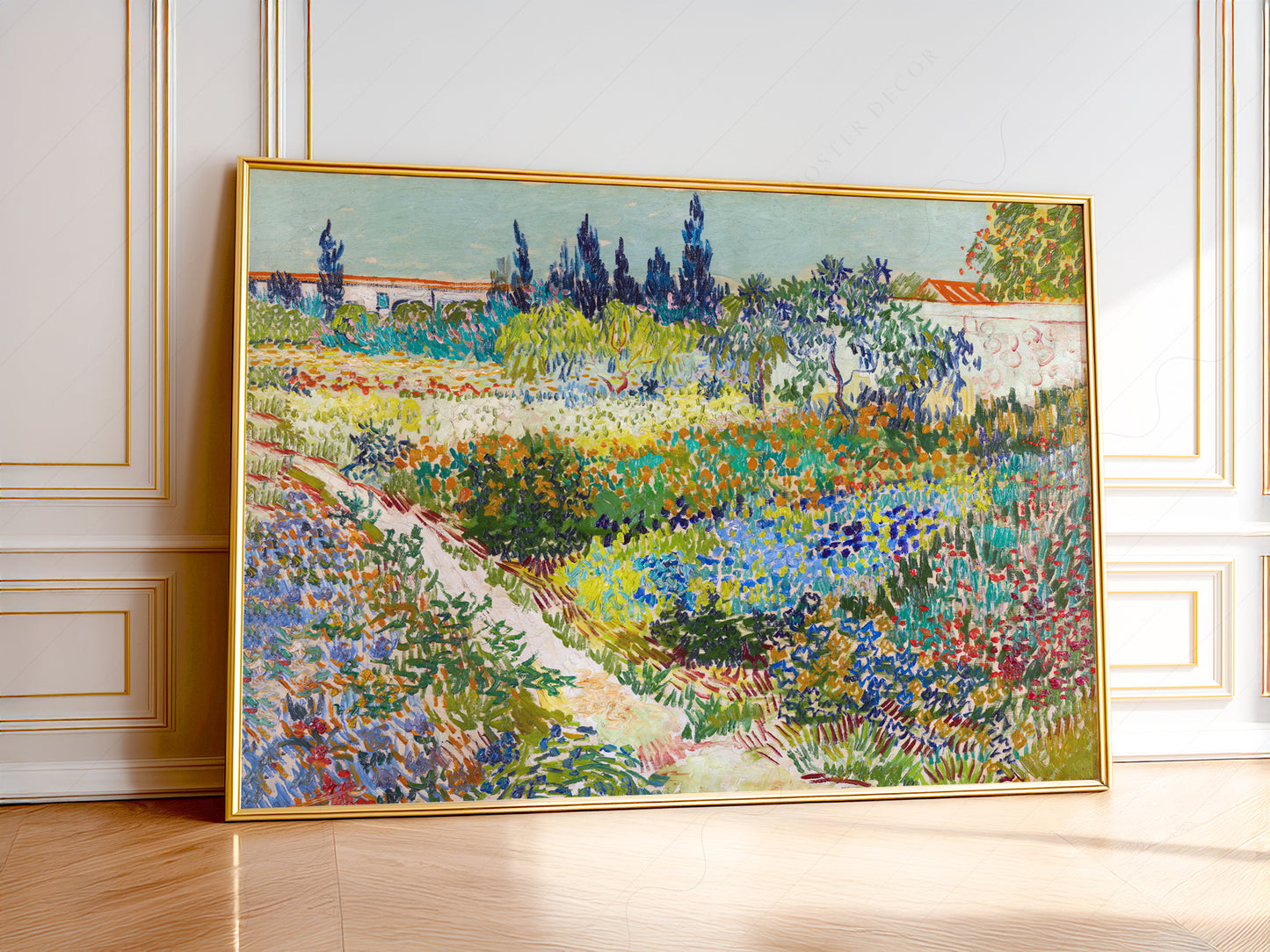 Van Gogh Poster, Garden at Arles, Colourful Garden, Gift Idea