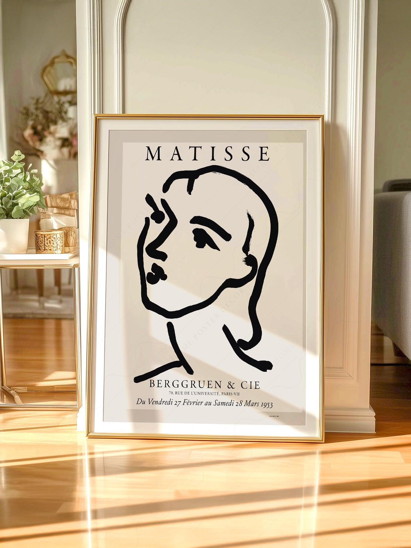 Henri Matisse Berggruen Exhibition Poster – Minimalist Line Art Print