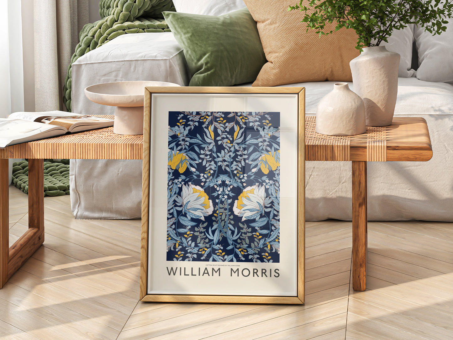 William Morris, Blue Floral Wall Art, Fine Art Prints