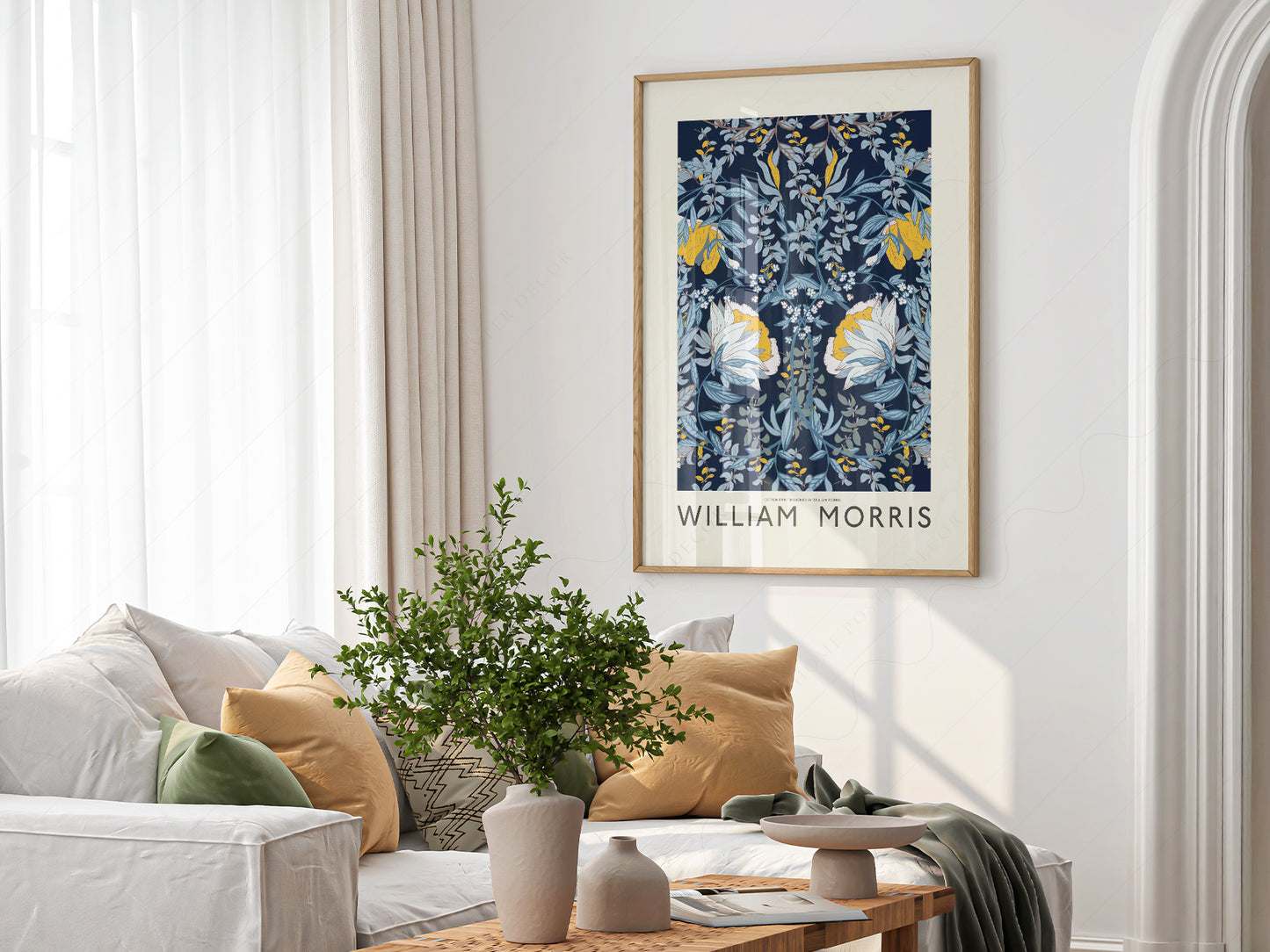William Morris, Blue Floral Wall Art, Fine Art Prints