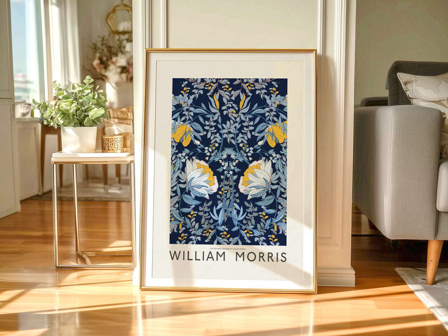 William Morris, Blue Floral Wall Art, Fine Art Prints