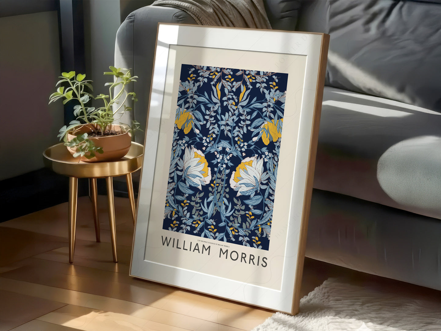 William Morris, Blue Floral Wall Art, Fine Art Prints