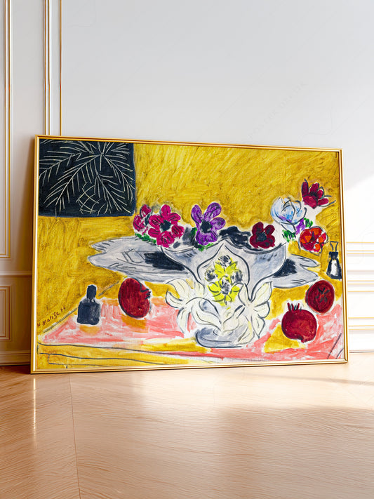 Henri Matisse Anemones and Grenades Art Print – Vibrant Still Life Poster
