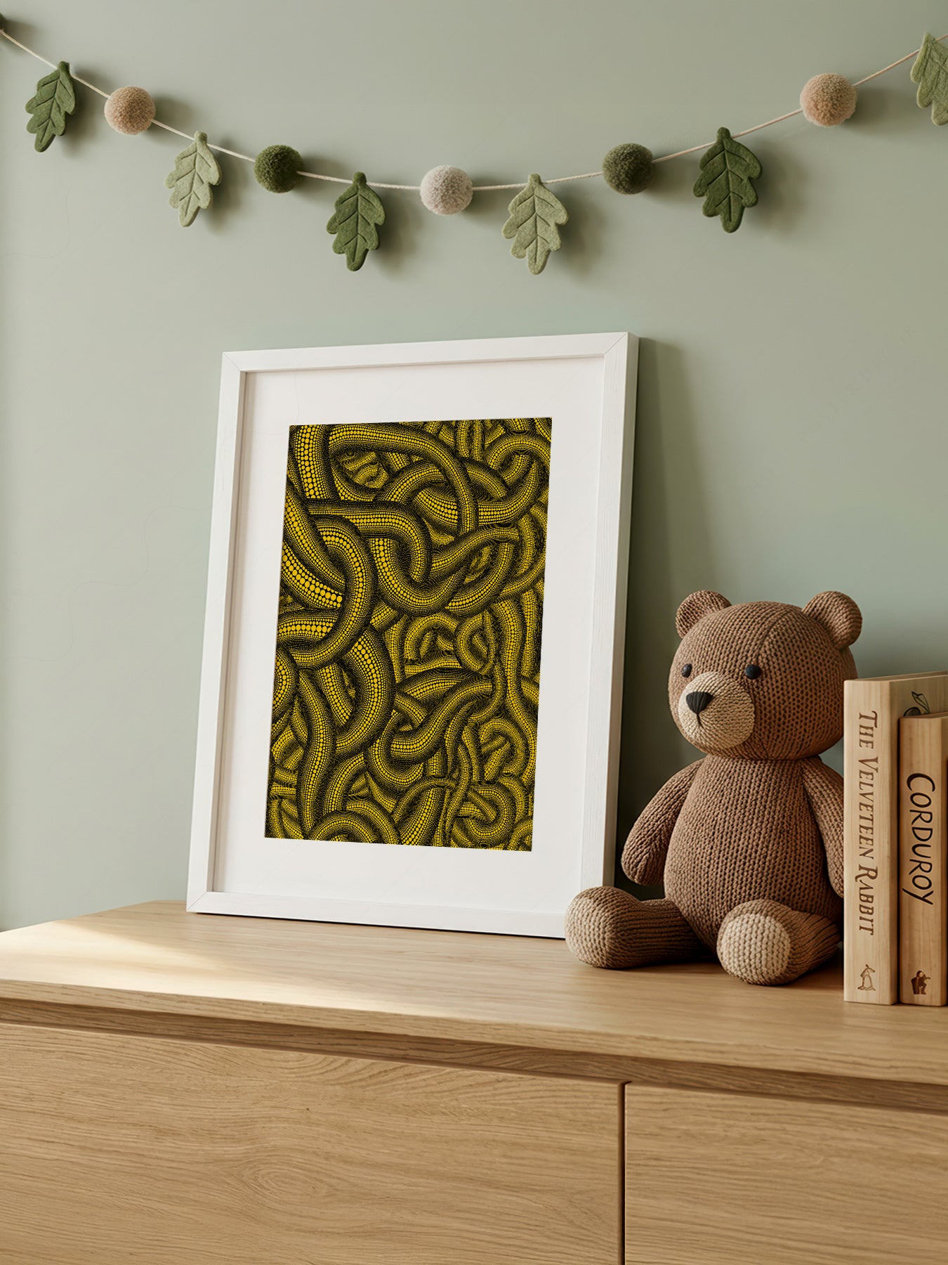 Yayoi Kusama Snakes Art Print – Japanese Contemporary Poster Wall Art