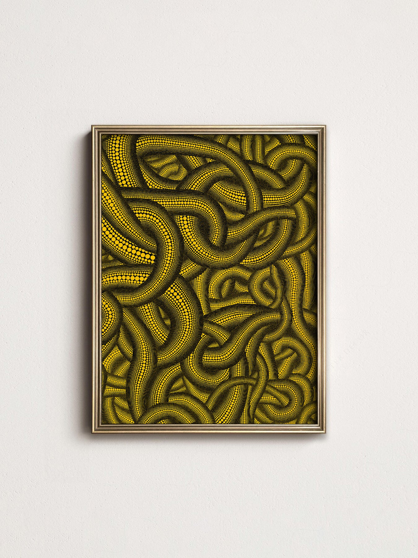Yayoi Kusama Snakes Art Print – Japanese Contemporary Poster Wall Art