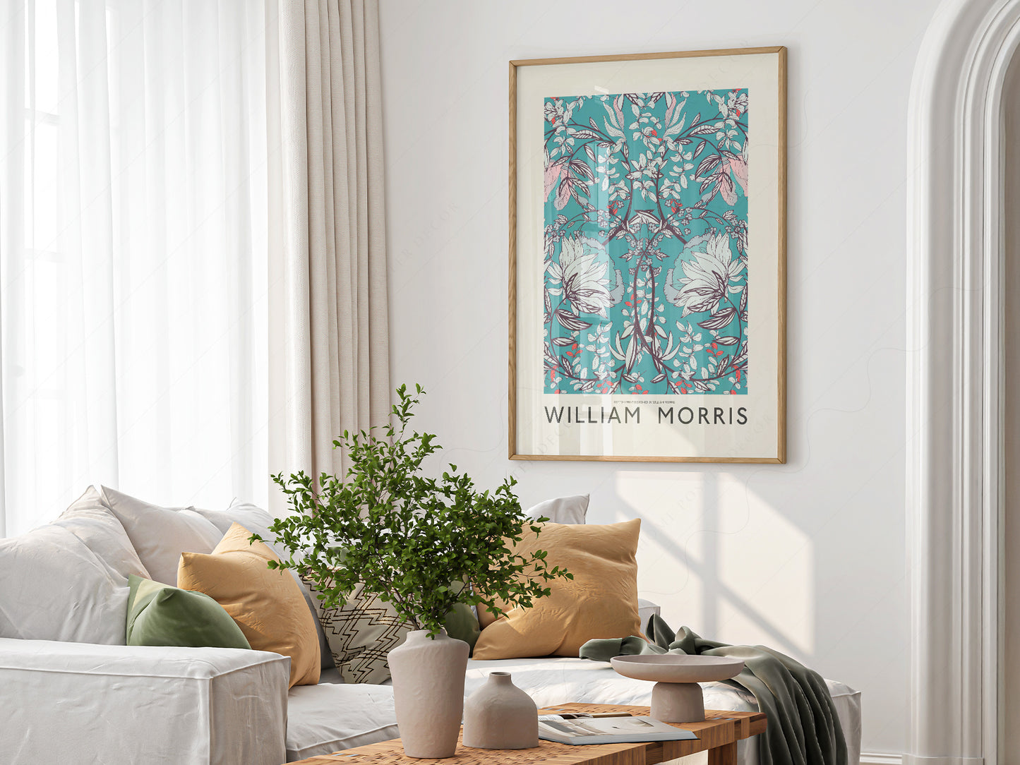 William Morris Cotton Print Art print on 100% Cotton Matte Paper – texture detail