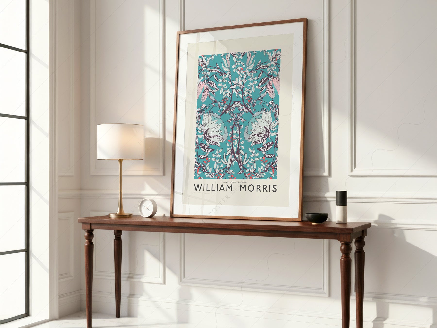 Gallery wall featuring William Morris Cotton Print Art fine art print