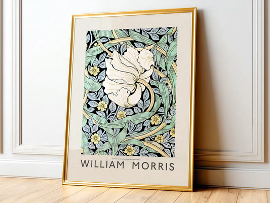 William Morris, Pimpernel Poster, Floral Trellis pattern