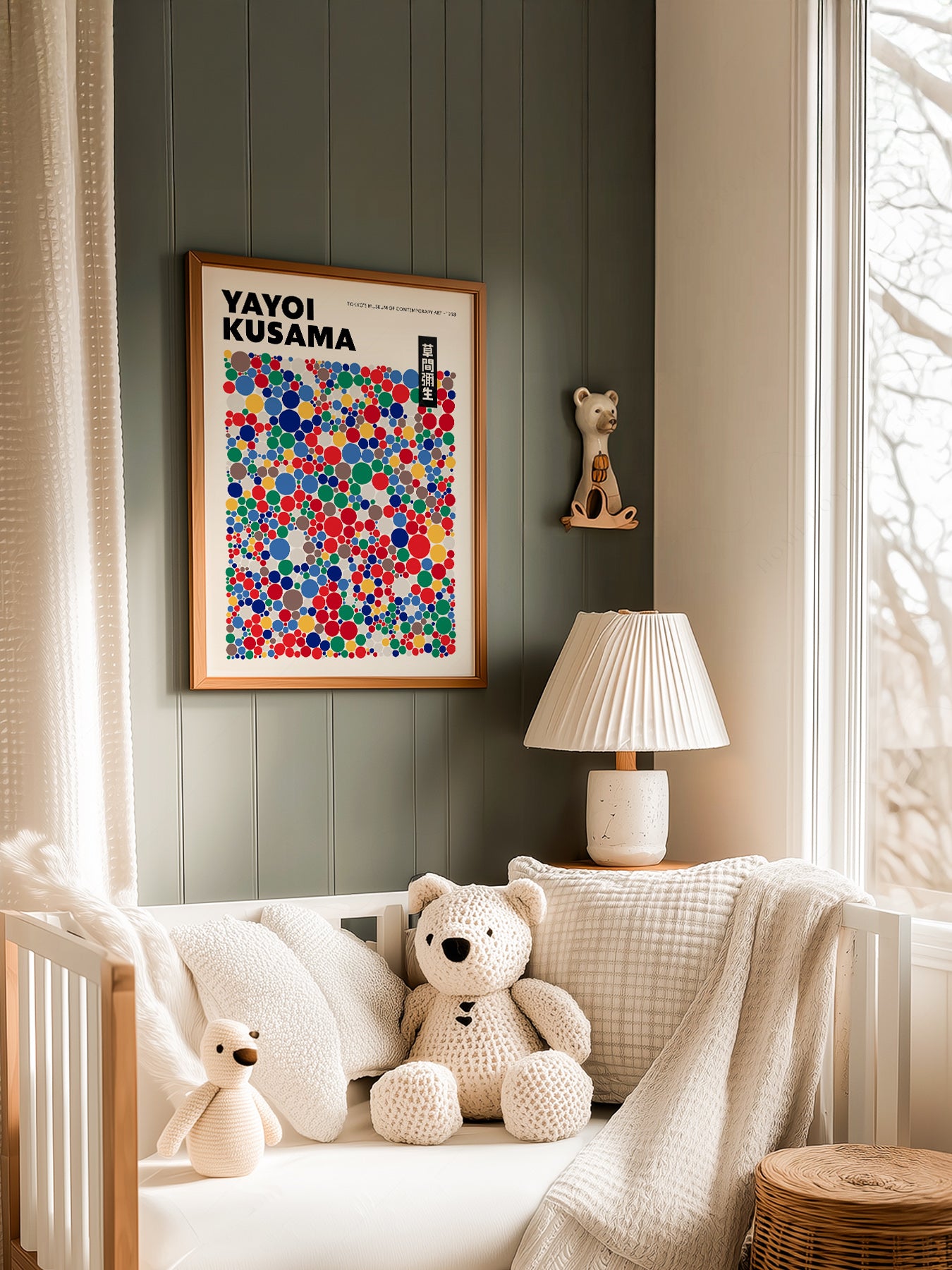 Yayoi Kusama Polka Dot Art Print – Colorful Japanese – high quality art print