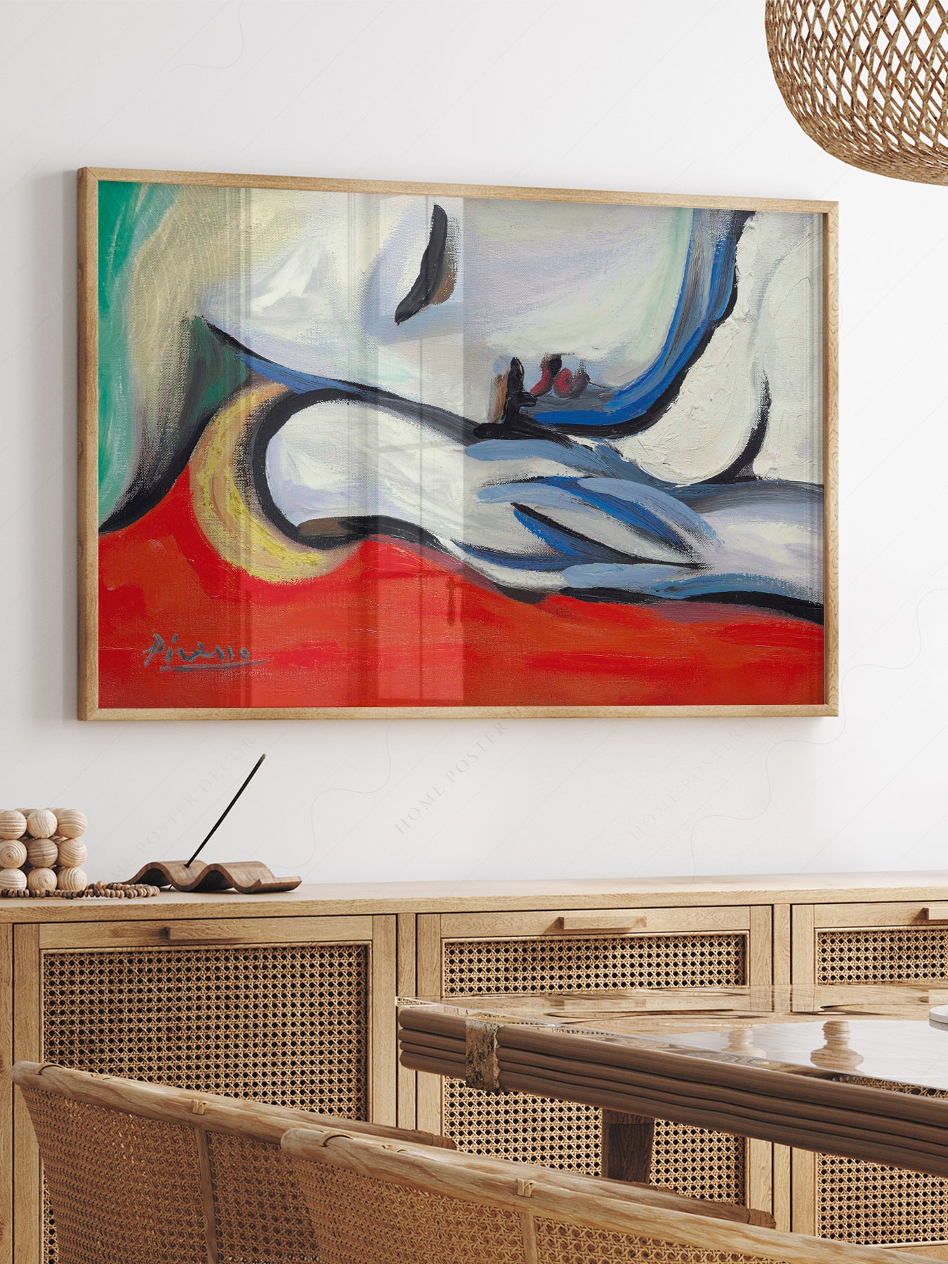 Close-up of Pablo Picasso Le Repos archival print on Premium Matte Paper