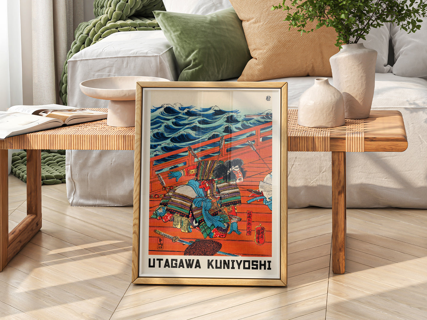 Utagawa Kuniyoshi Saga Goro Mitsutoki Print – Japanese Samurai Wall Art