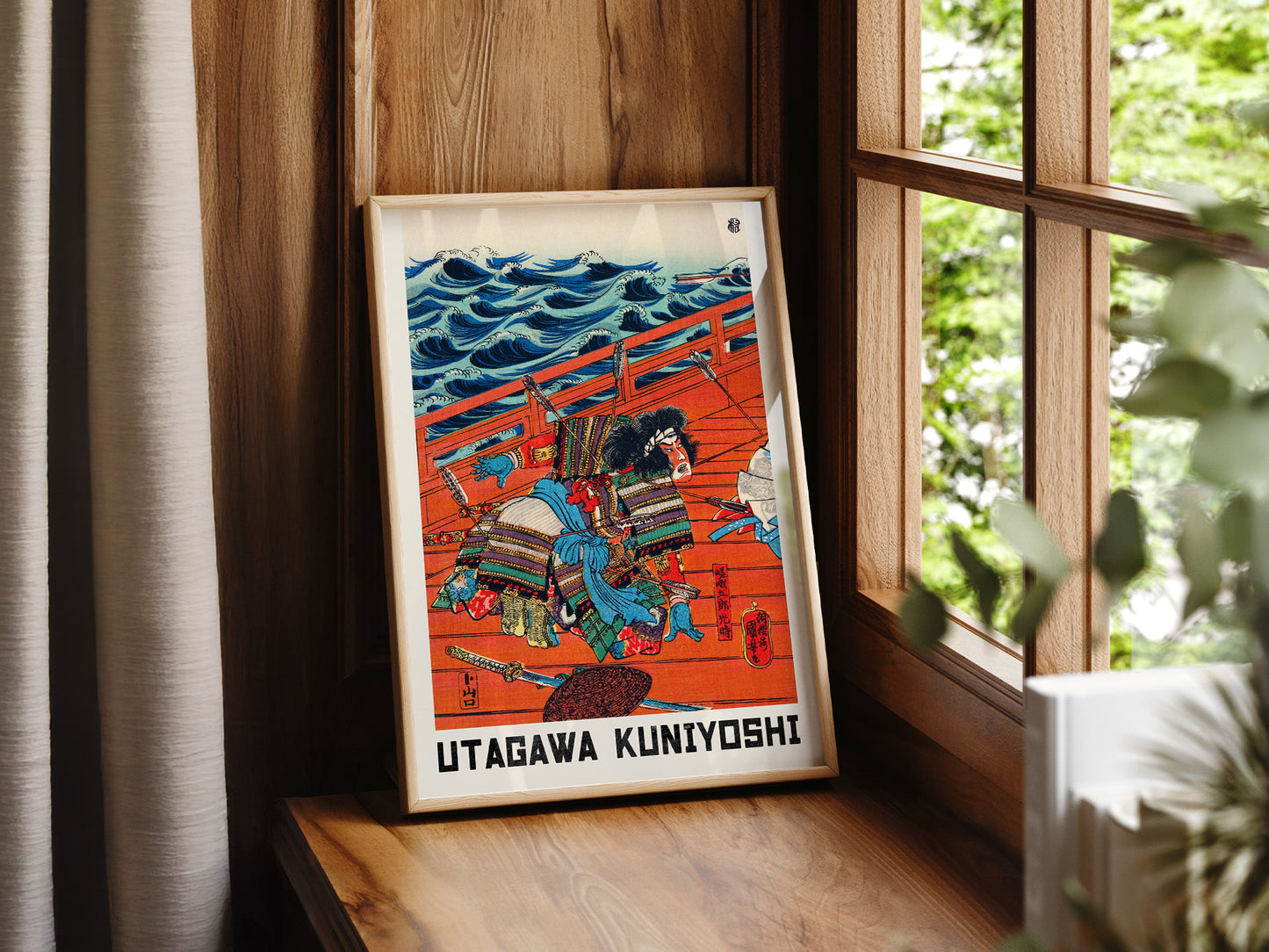 Utagawa Kuniyoshi Saga Goro Mitsutoki Print – Japanese Samurai Wall Art