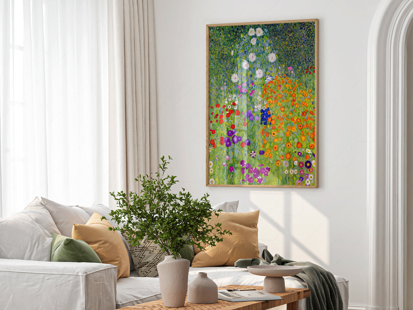 Gustav Klimt, Bauerngarten Fine Art Print