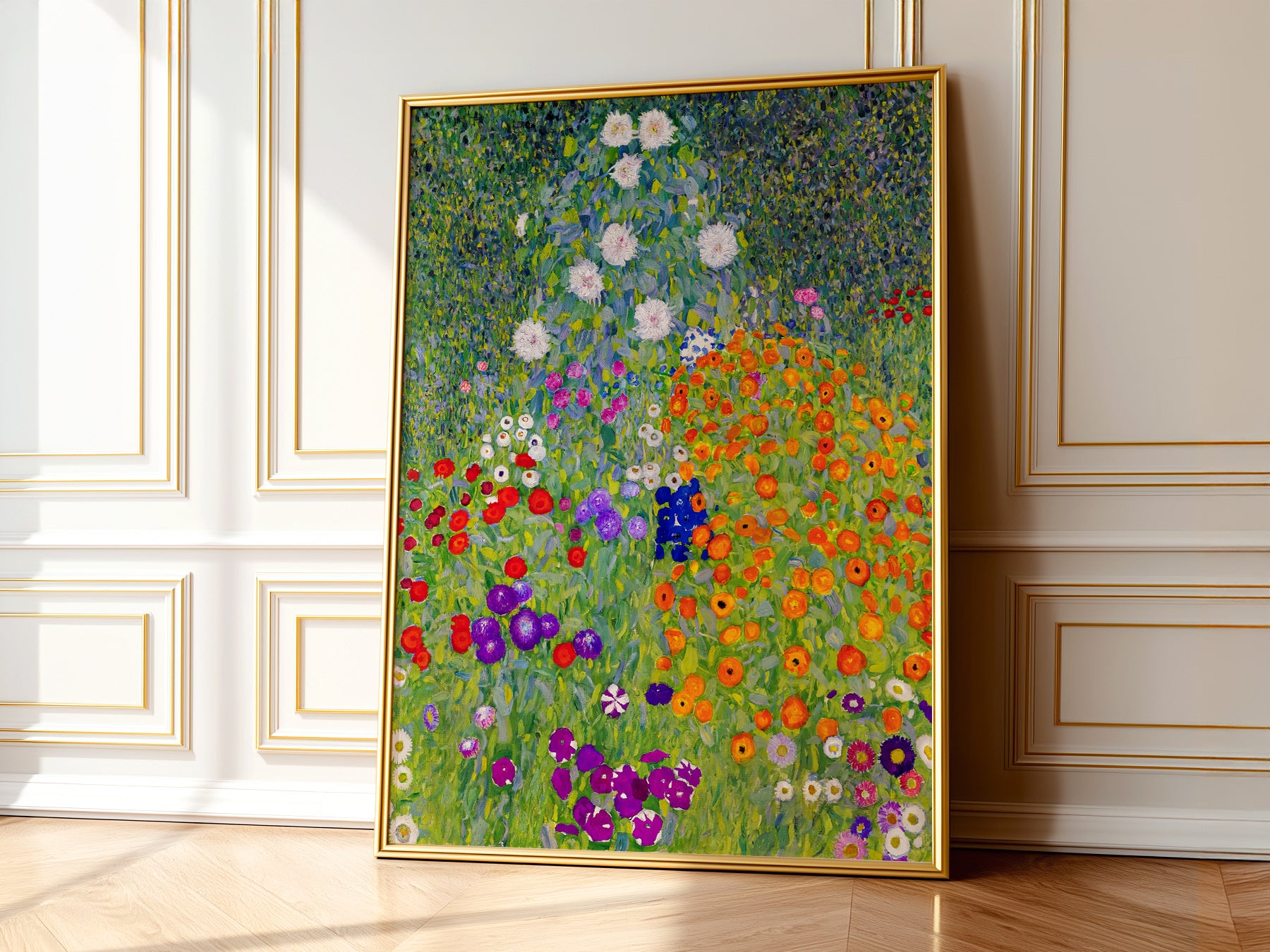 Gustav Klimt Bauerngarten Flower Garden Art Print | Home Poster Decor