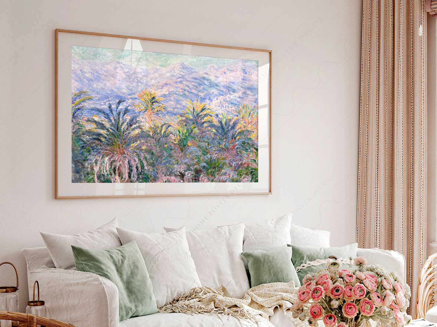 Claude Monet Poster, Palm Tree Print