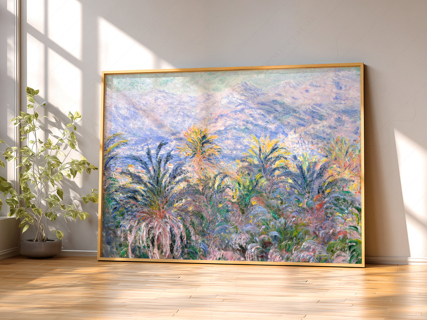 Claude Monet Poster, Palm Tree Print