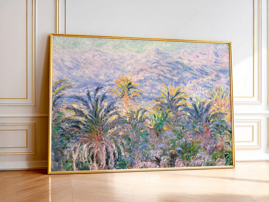 Claude Monet Poster, Palm Tree Print