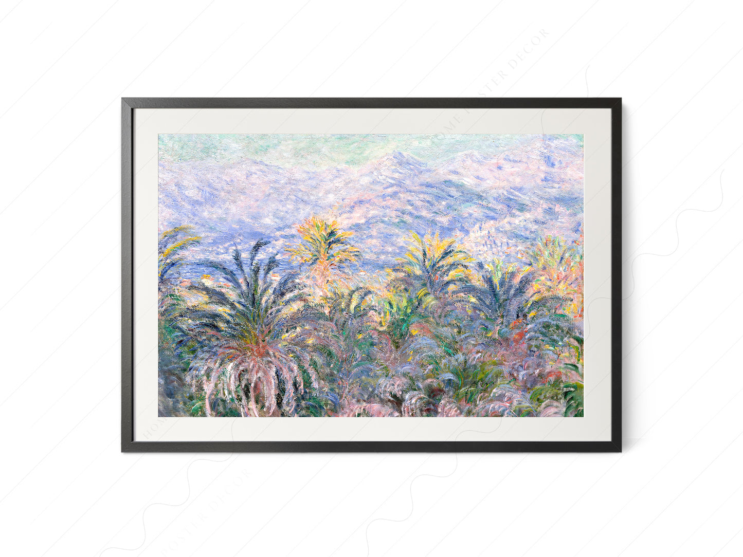 Claude Monet Poster, Palm Tree Print