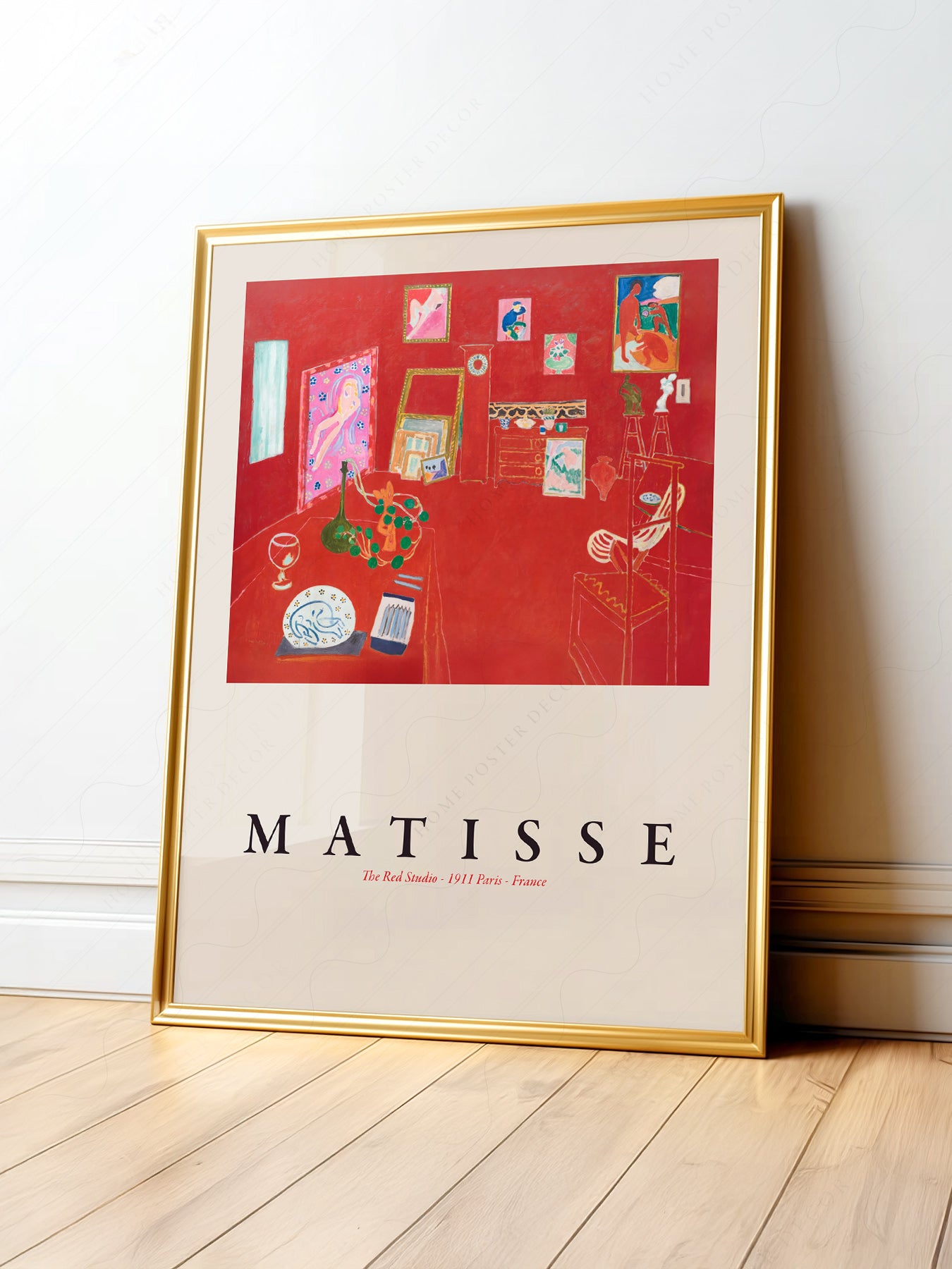 Henri Matisse The Red Studio Art Print – Modern Museum Wall Poster