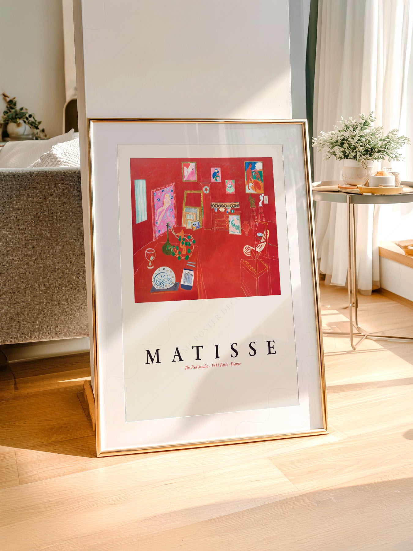 Henri Matisse The Red Studio Art Print – Modern Museum Wall Poster