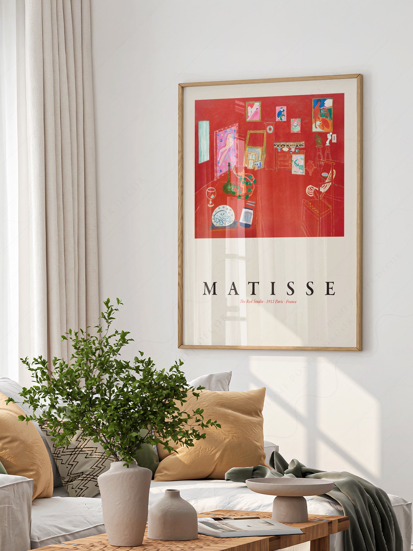 Henri Matisse The Red Studio Art Print – Modern Museum Wall Poster