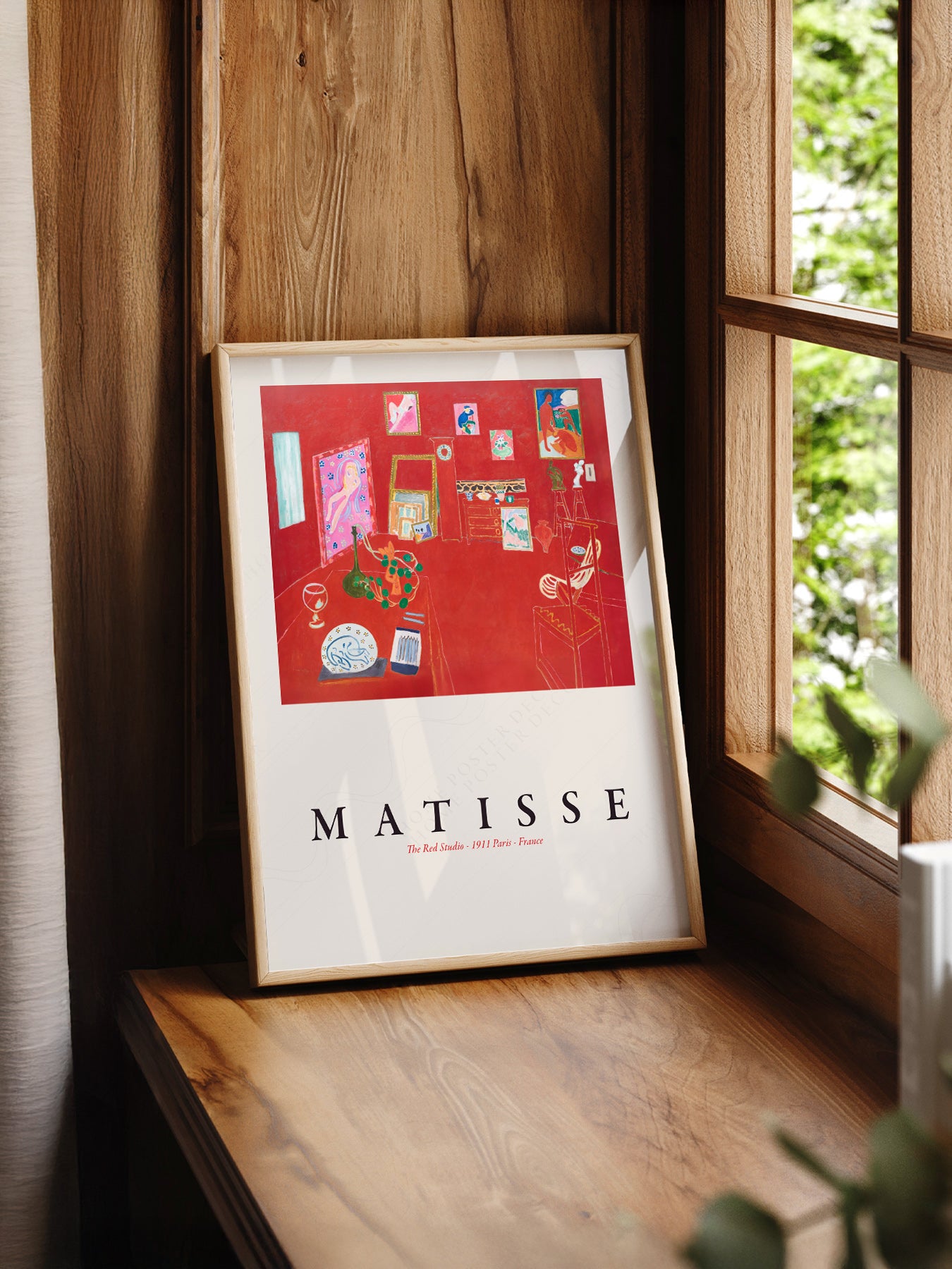 Henri Matisse The Red Studio Art Print – Modern Museum Wall Poster