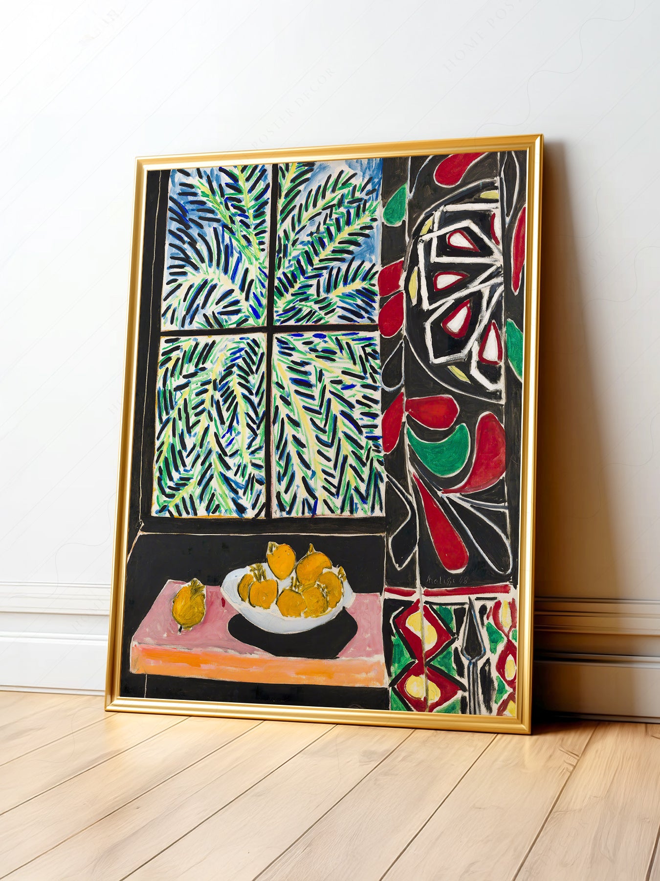 Henri Matisse Interior with Egyptian Curtain Print – Colorful Wall Art