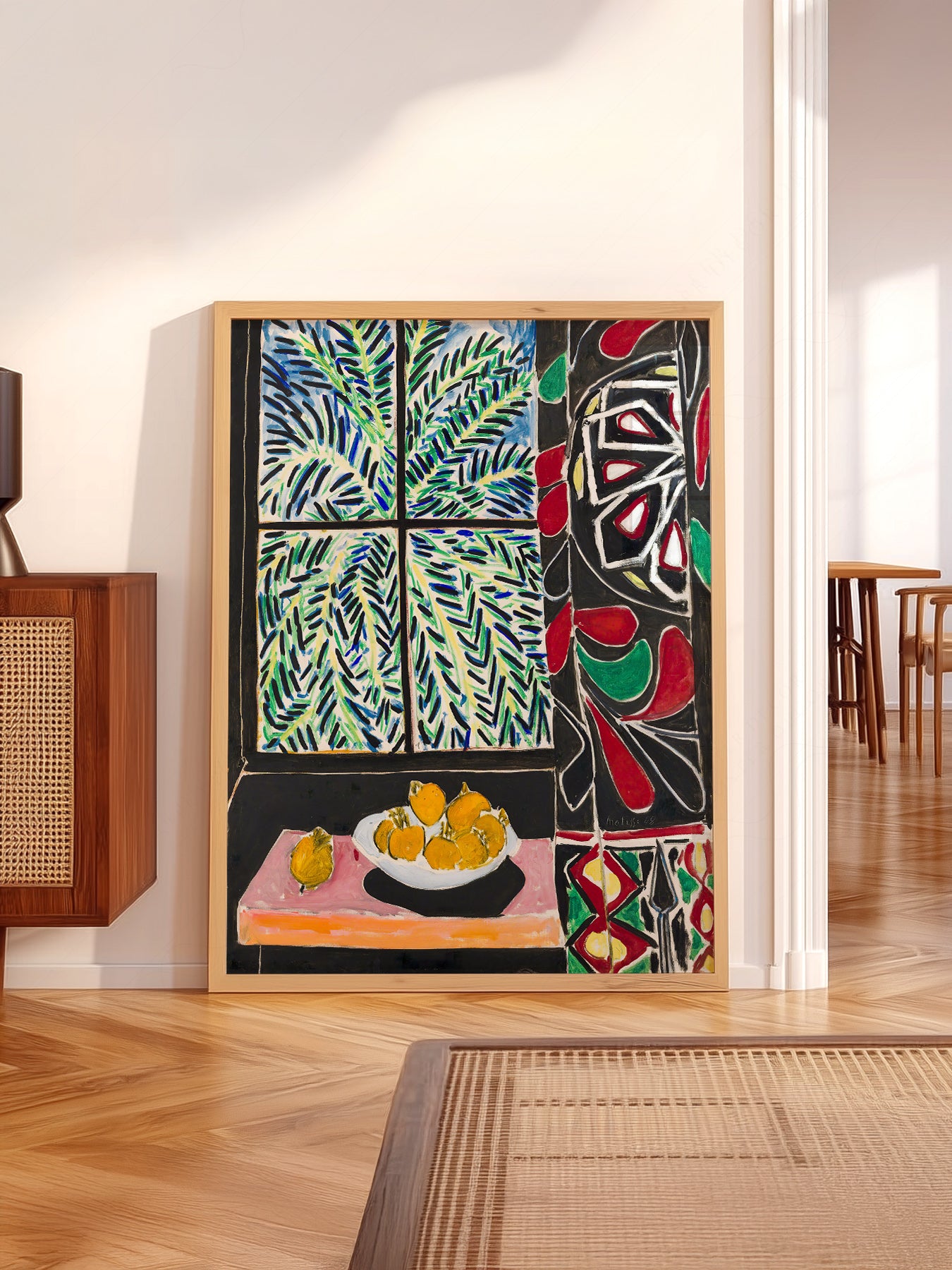 Henri Matisse Interior with Egyptian Curtain Print – Colorful Wall Art