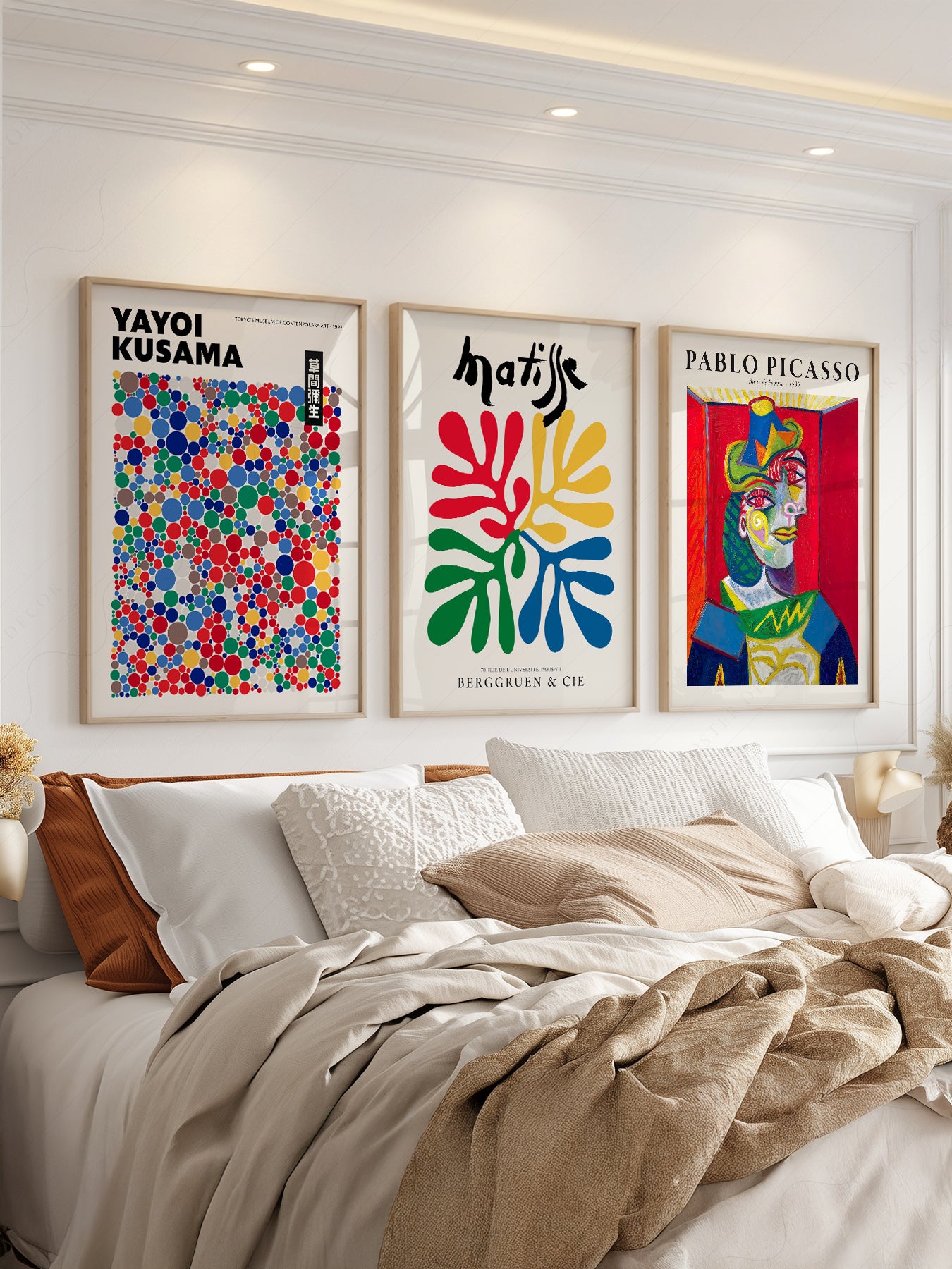 Matisse Kusama Picasso Set of 3 Prints – Modern – museum quality art print