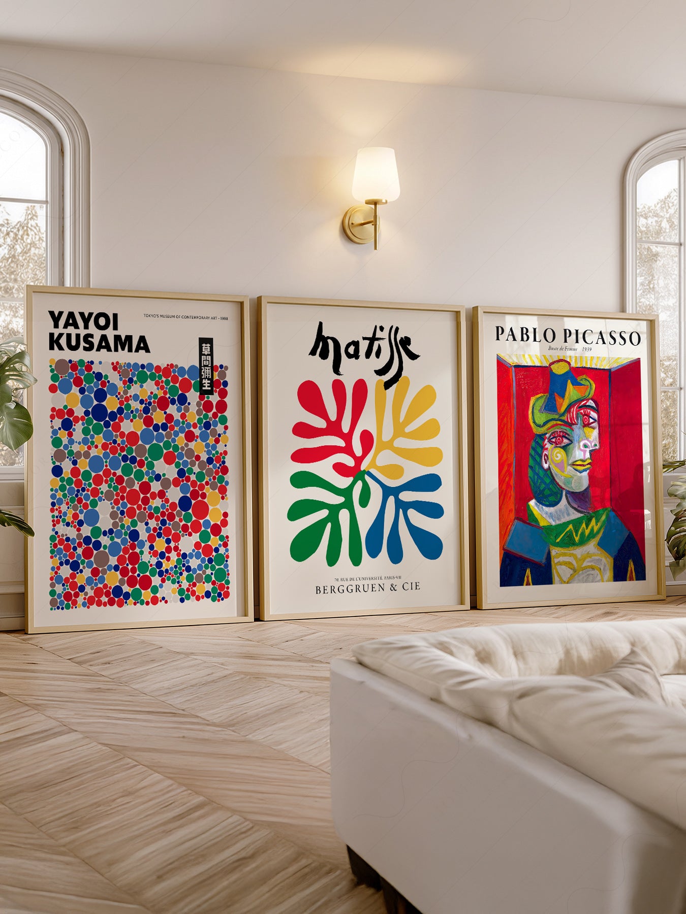 Matisse Kusama Picasso Set of 3 Prints – Modern – classic art print reproduction