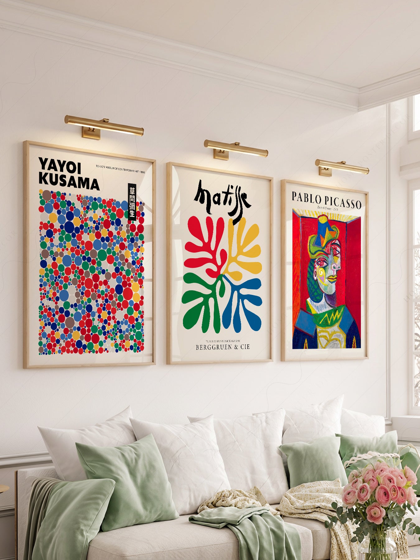 Matisse Kusama Picasso Set of 3 Prints – Modern – archival paper art print