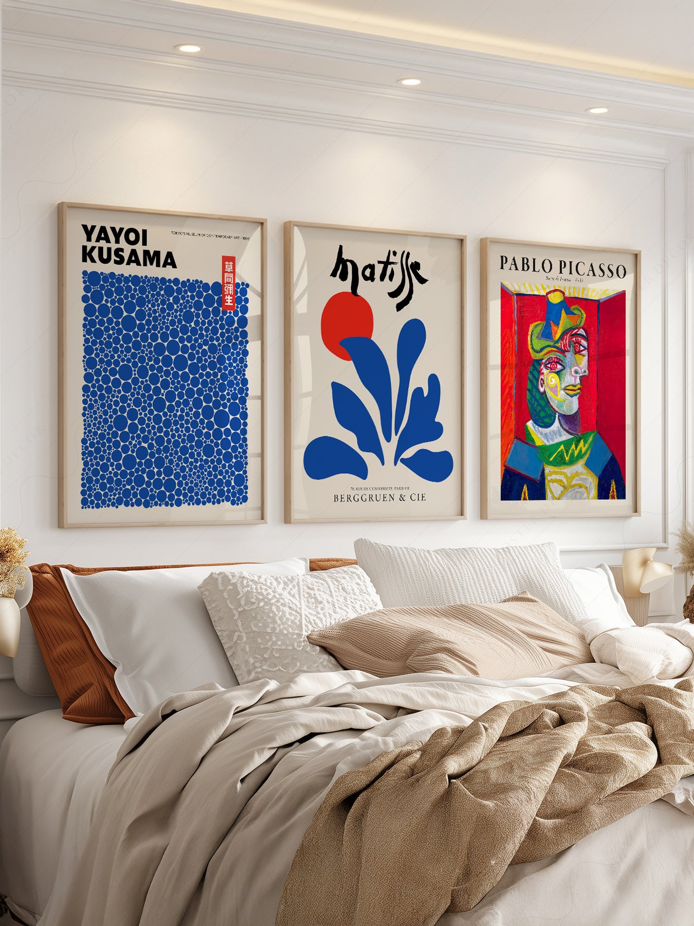 Picasso Kusama Matisse Gallery Wall Set – Modern Art – museum quality art print