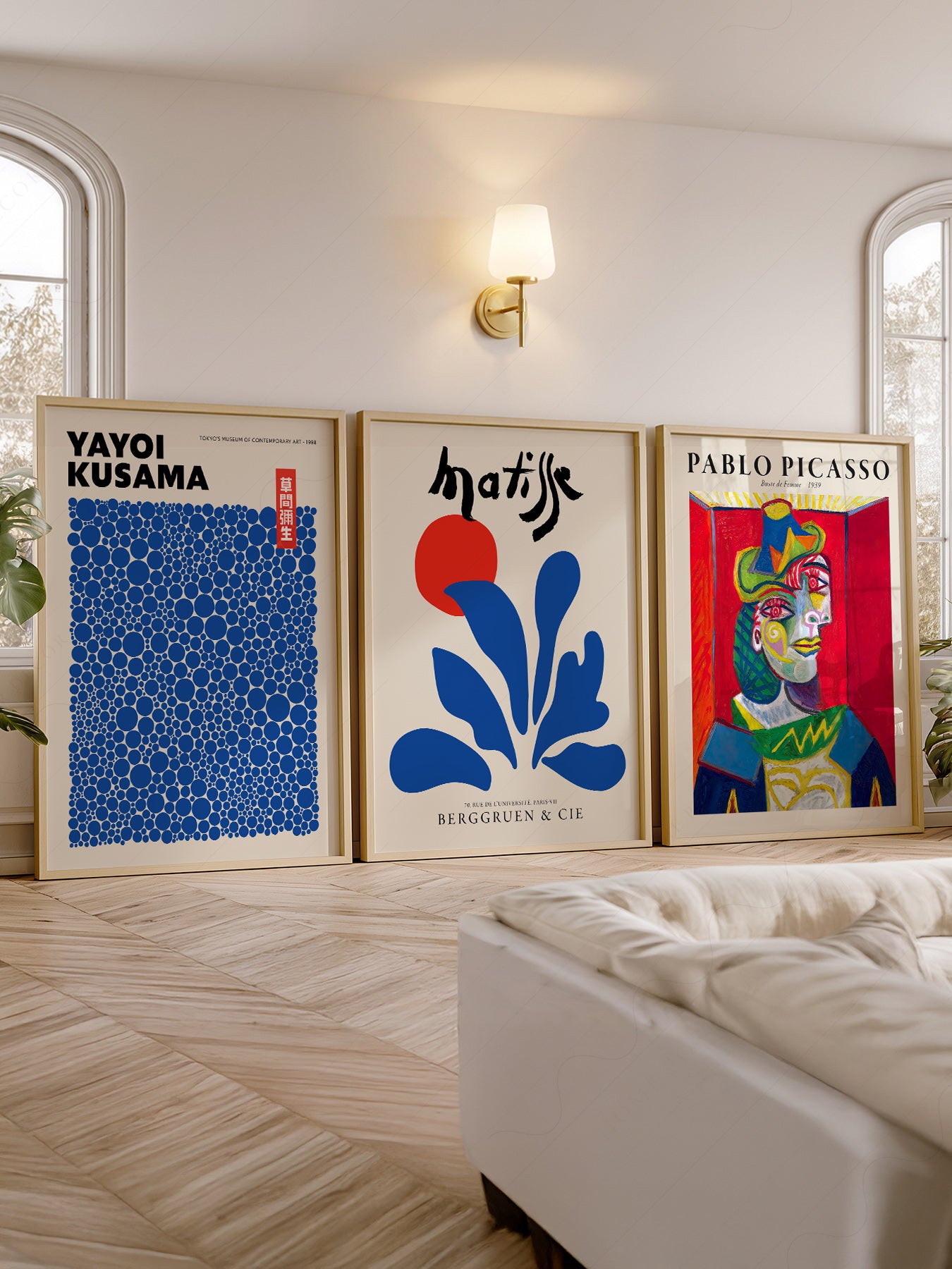 Picasso Kusama Matisse Gallery Wall Set – Modern Art – classic art print reproduction