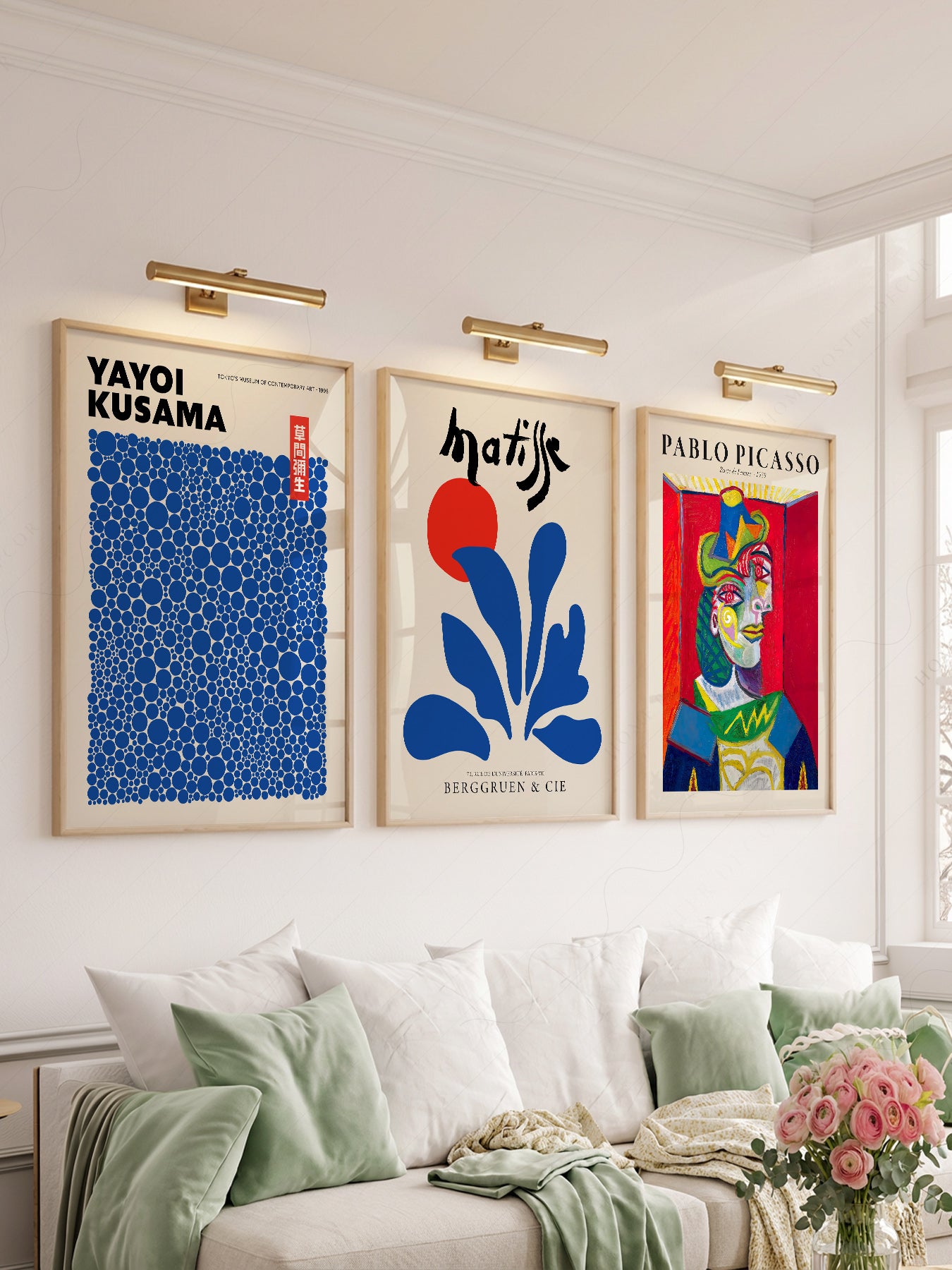 Picasso Kusama Matisse Gallery Wall Set – Modern Art – archival paper art print