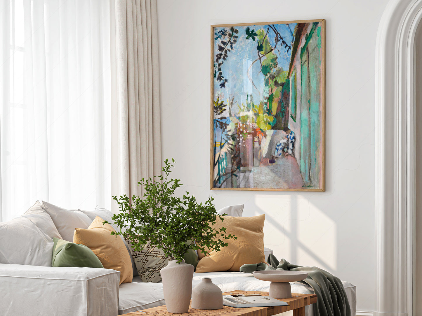 Henri Matisse, The Terrace, Le Cateu Cambrésis, Fine Art Print