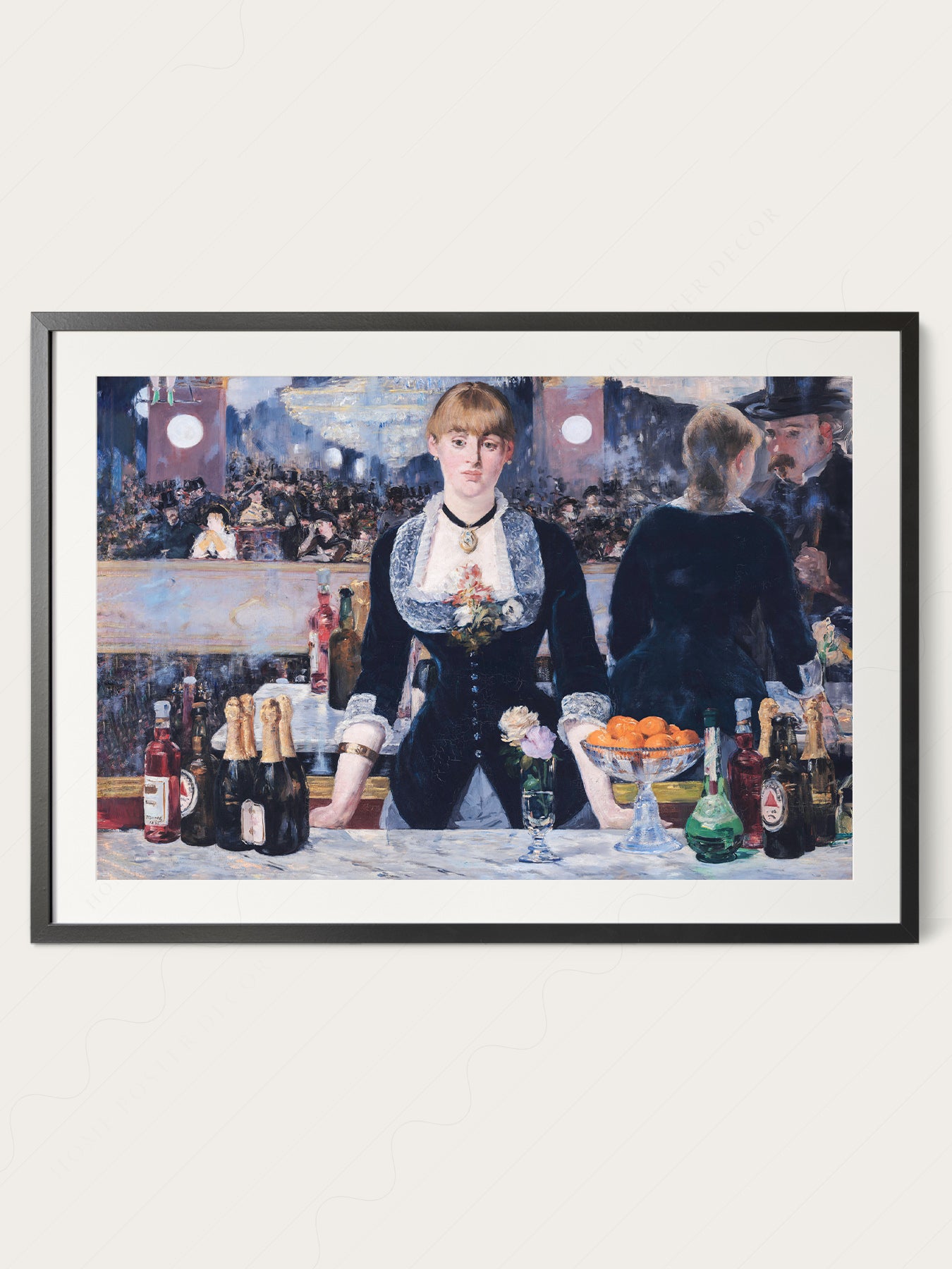 Gallery wall featuring Édouard Manet A Bar at the fine art print