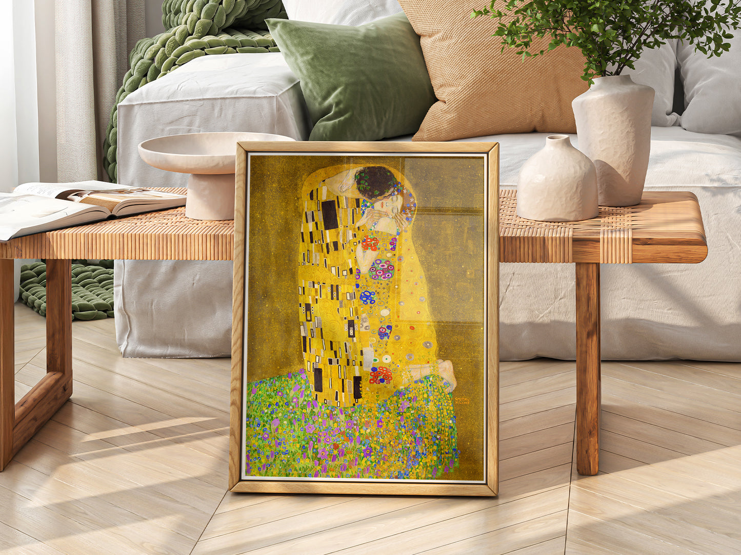 Gustav Klimt, The Kiss, Fine Art Print