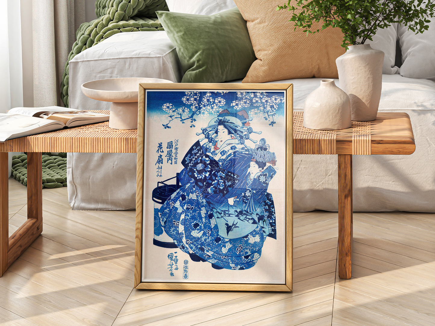 Utagawa Kuniyoshi Ogiya uchi Hanaogi Print – Japanese Ukiyo-e Wall Art