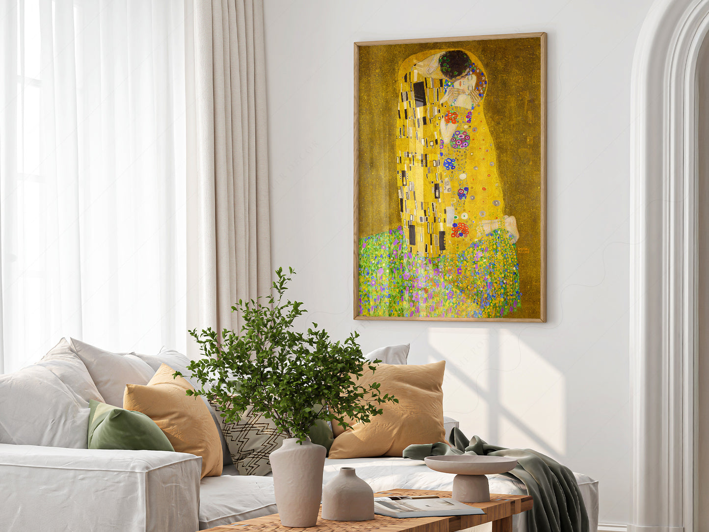 Gustav Klimt, The Kiss, Fine Art Print