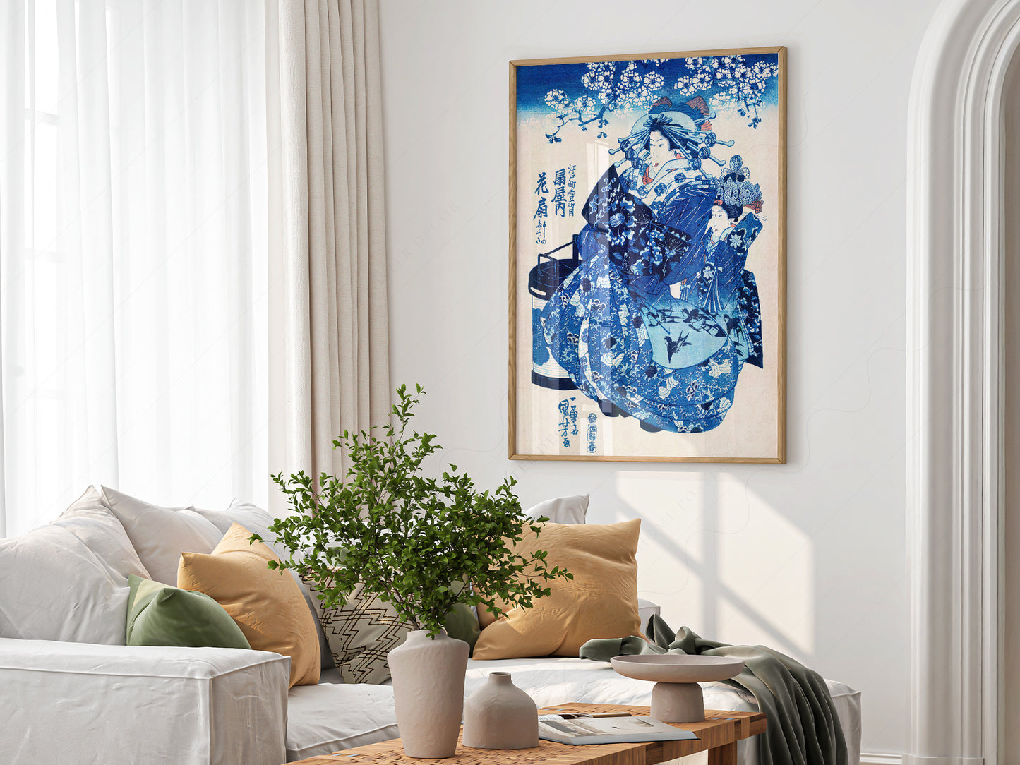 Utagawa Kuniyoshi Ogiya uchi Hanaogi Print – Japanese Ukiyo-e Wall Art