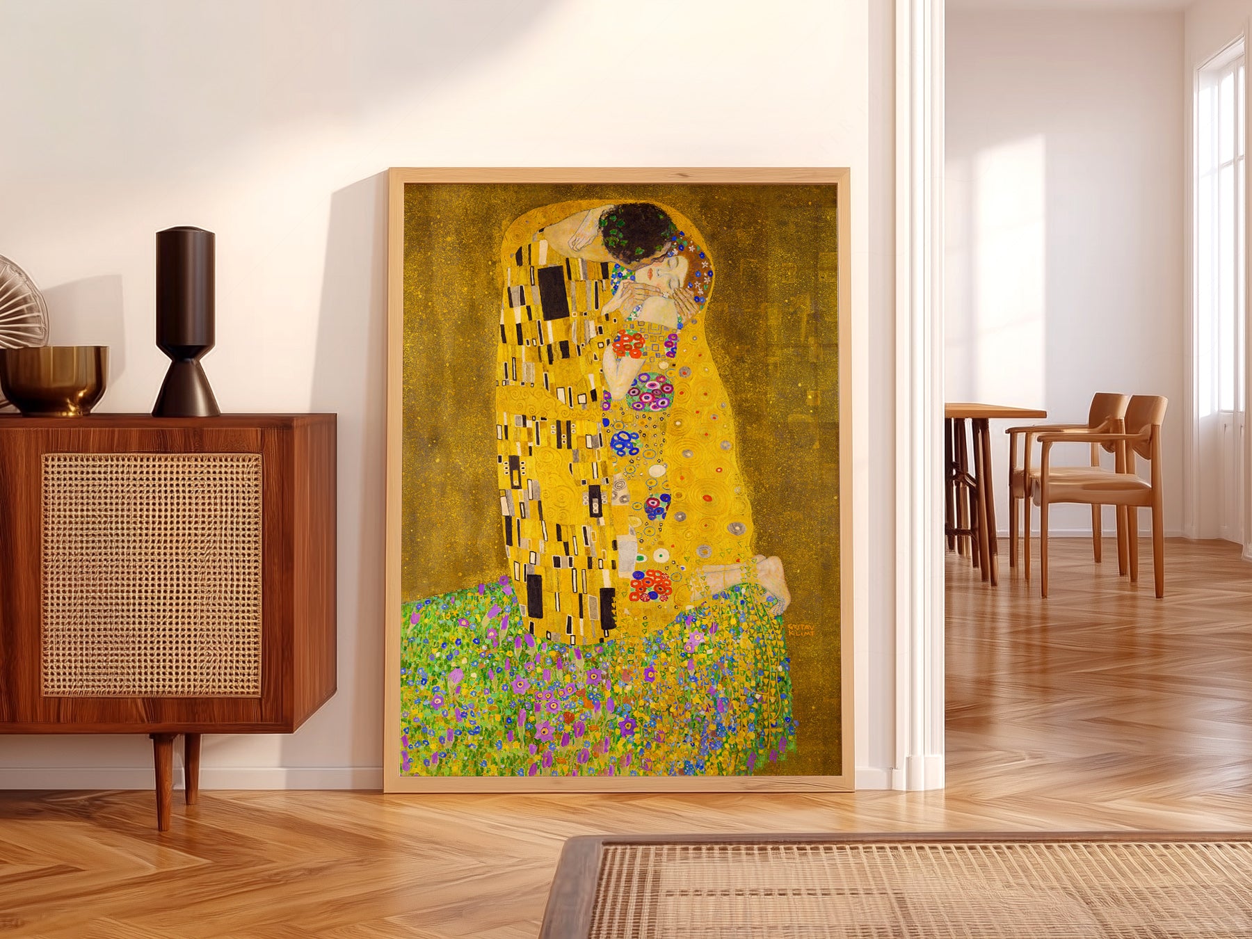 Gustav Klimt The Kiss Art Print – Romantic Poster | Home Poster Decor