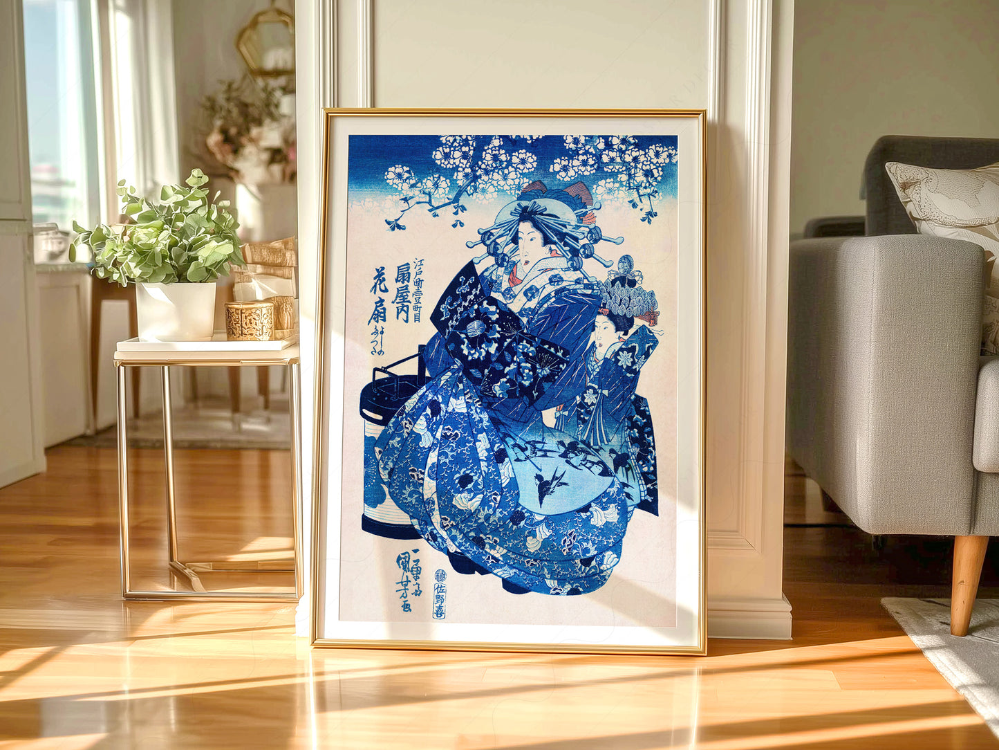 Utagawa Kuniyoshi Ogiya uchi Hanaogi Print – Japanese Ukiyo-e Wall Art