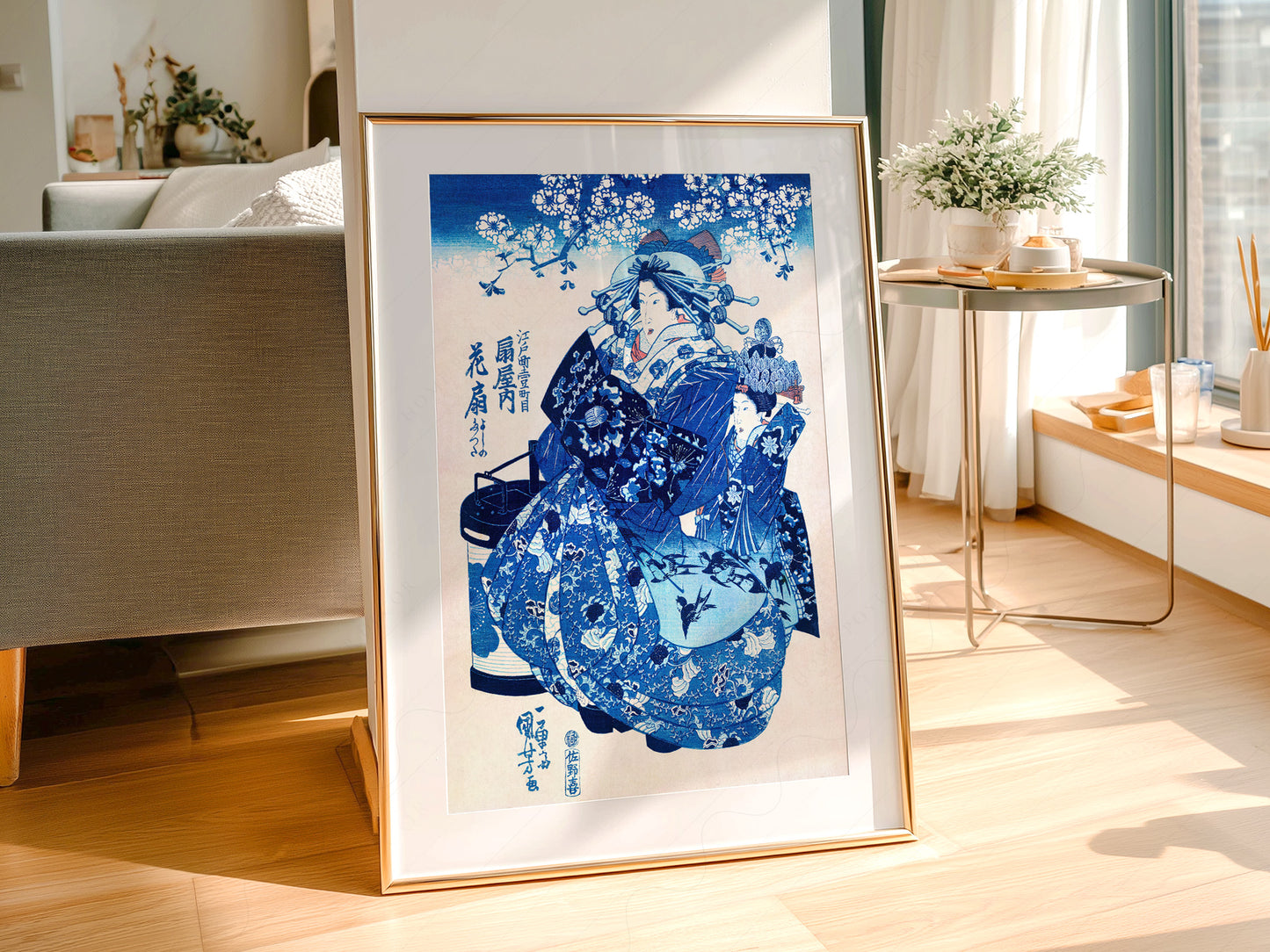 Utagawa Kuniyoshi Ogiya uchi Hanaogi Print – Japanese Ukiyo-e Wall Art