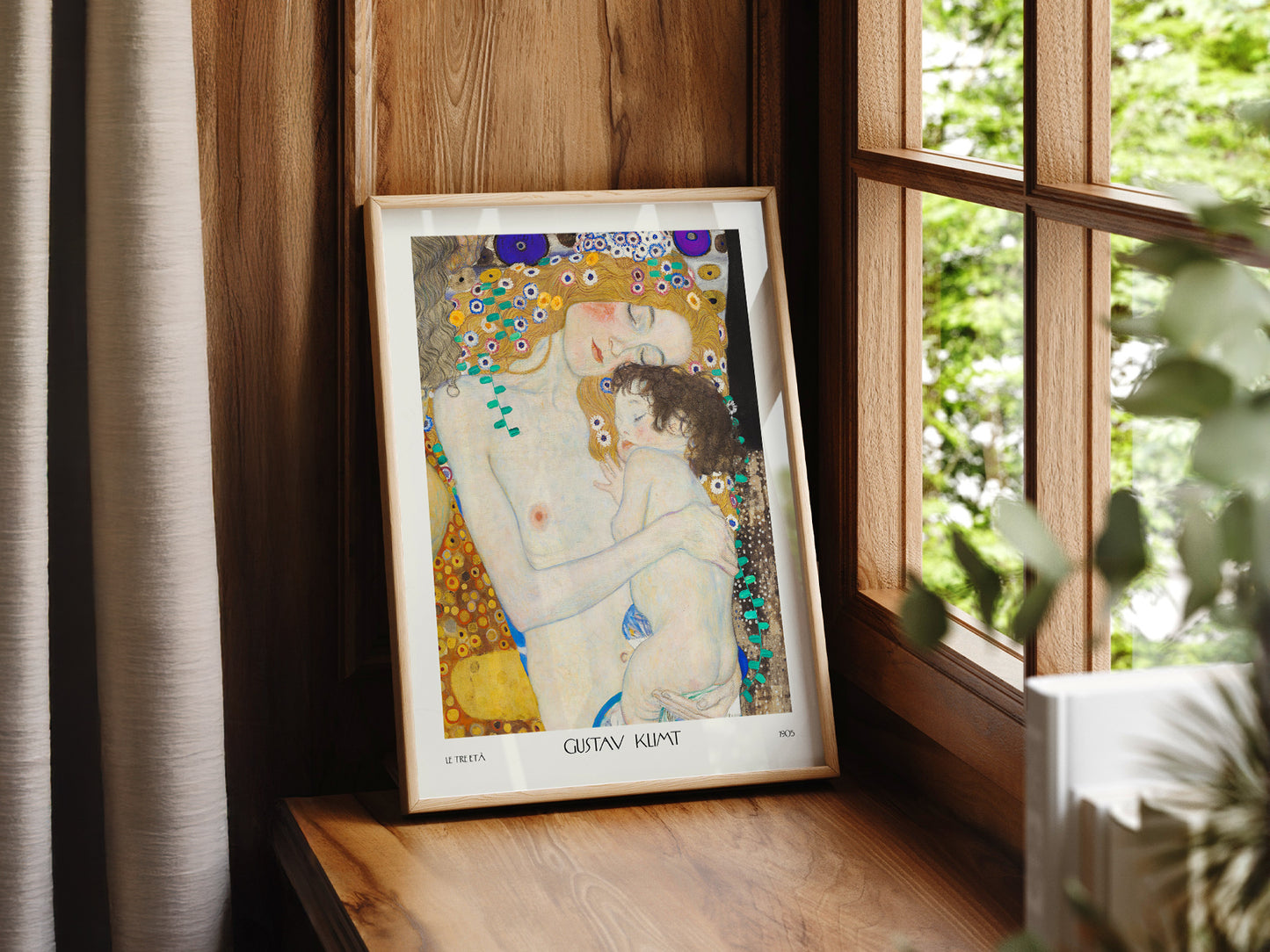 Gustav Klimt Poster, Mother and Child, Fine Art Print