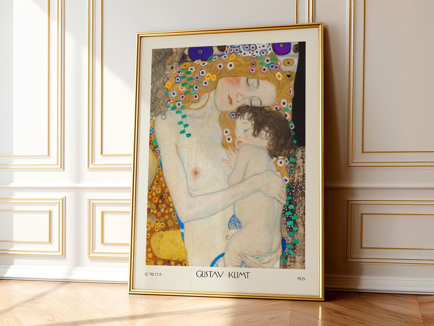 Gustav Klimt Poster, Mother and Child, Fine Art Print