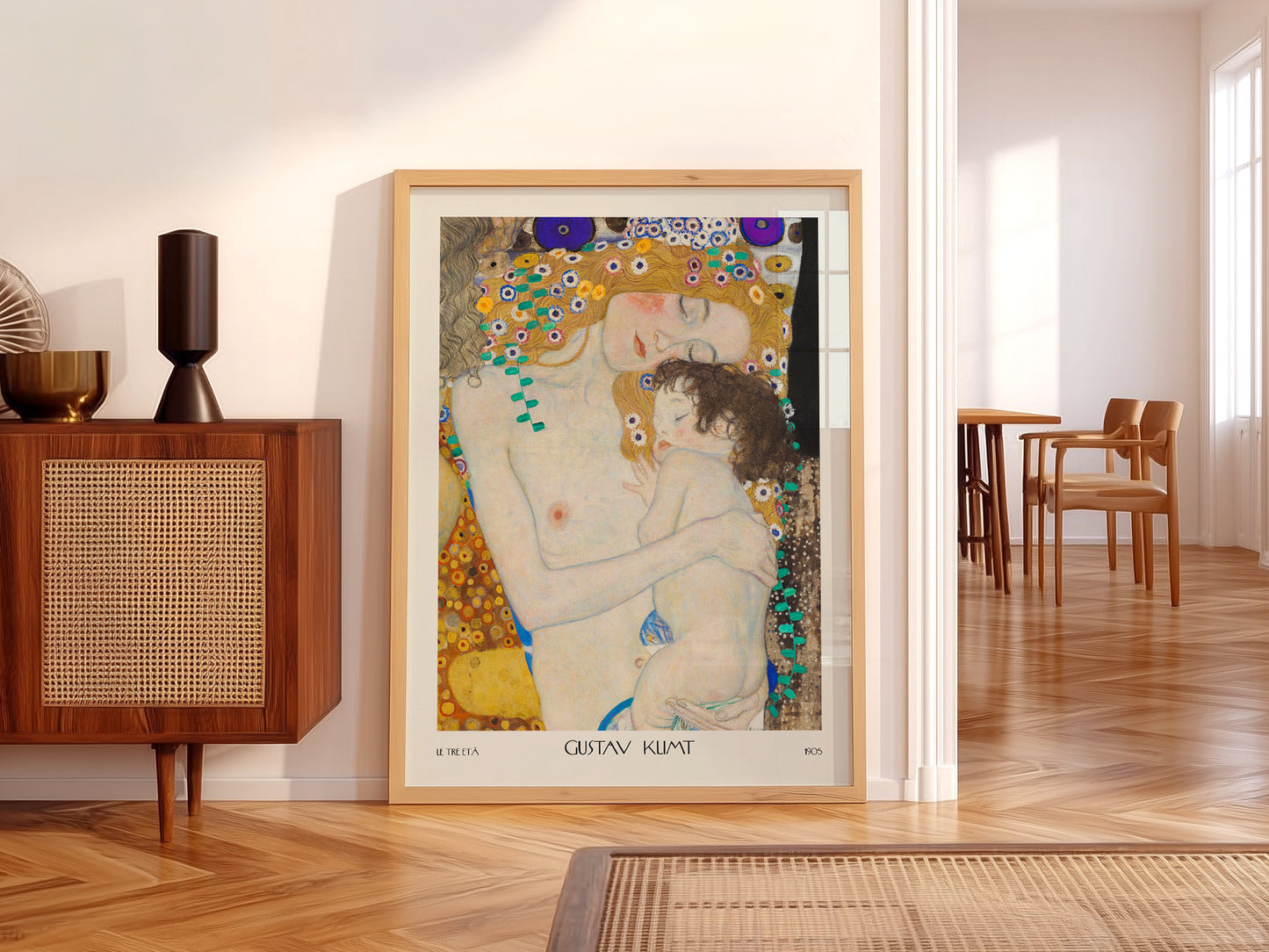 Gustav Klimt Poster, Mother and Child, Fine Art Print