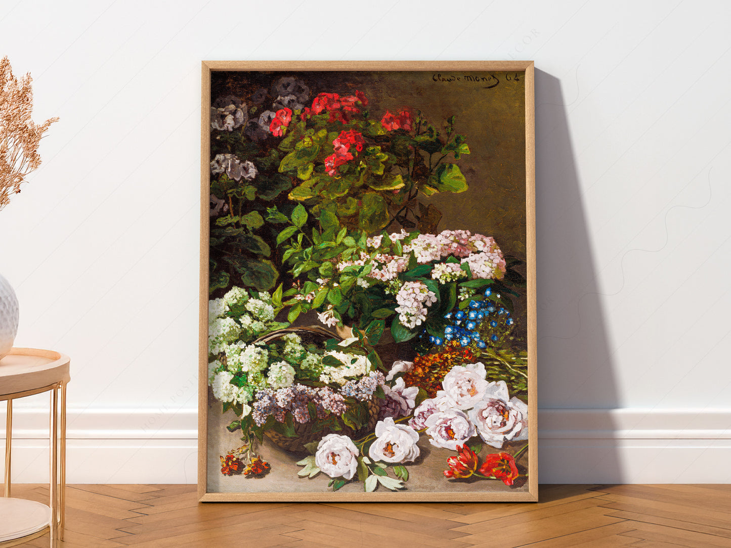 Claude Monet, Spring Flowers 1864, Floral Art Print