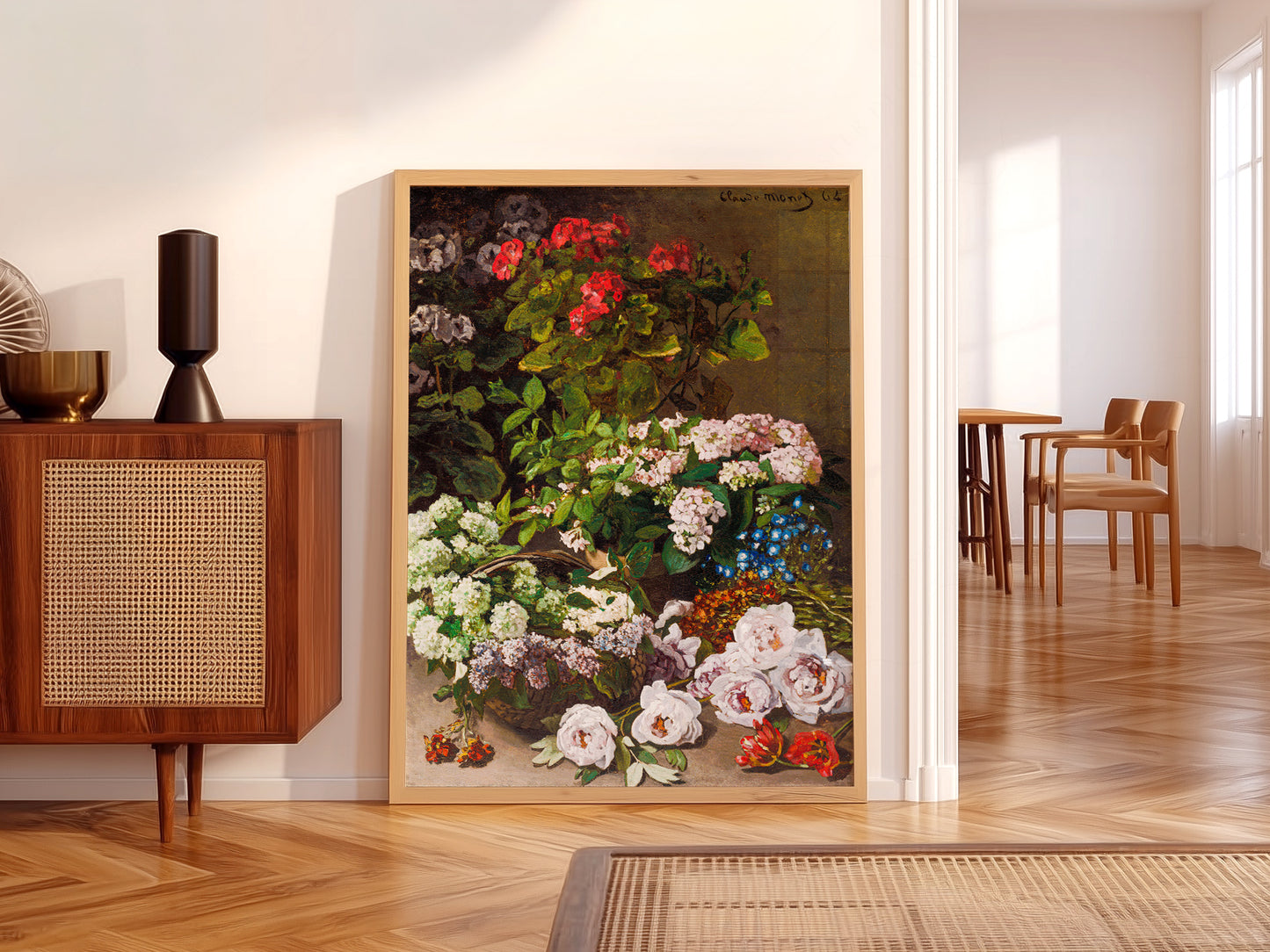 Claude Monet, Spring Flowers 1864, Floral Art Print