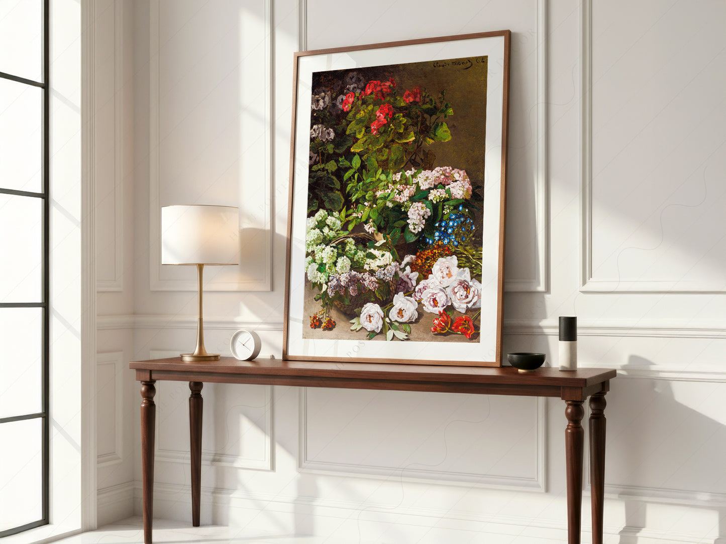 Claude Monet, Spring Flowers 1864, Floral Art Print