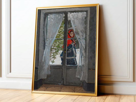 Claude Monet Print, The Red Kerchief 1868